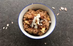 Apfel-Zimt-Porridge (vegan) 